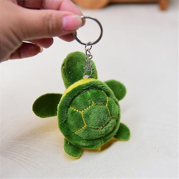 Söpö Mini Cartoon Turtle Pehmeä Pehmolelu Riippuva Exquisite Turtle Avaimenperä（A1）