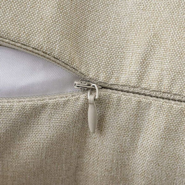 Set med 2 utomhuskuddfodral Vattentät Mjuk Polyester med Vattentät Yta Dekorativ Trädgårdskuddfodral för Vardagsrum Sovrum 45x45cm Beige
