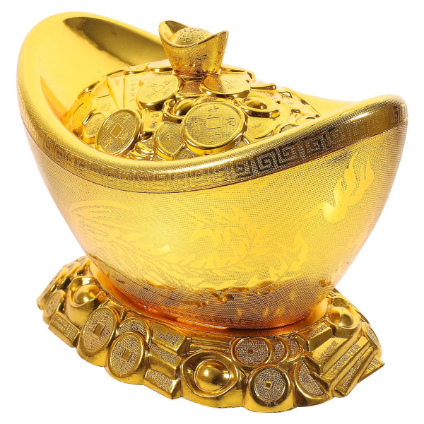 1 st guldgöt godislåda guldgöt dekoration scen rekvisita vardagsrum dekoration (23X14CM, guld)