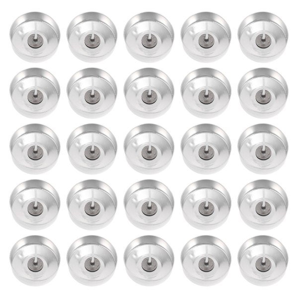 100 sarjaa alumiinisia teekynttiläkuppeja teevalo tyhjiä laatikoita kynttilänvalmistukseen (1,5X3,8X3,8CM, kuten kuvassa)
