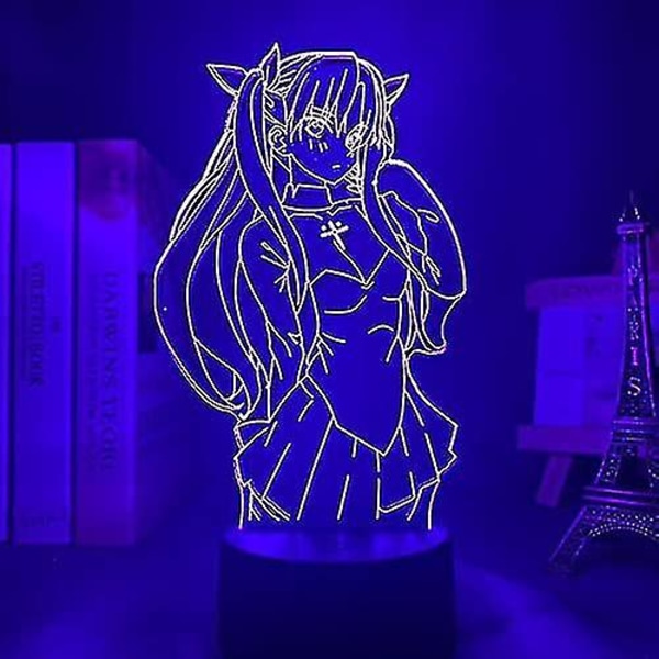 3d Lamp Anime Fate Stay Night Rin Tohsaka Night Light For Kids Room Decor Birthday Gift Manga Fate Stay Night Lamp Rin Tohsaka