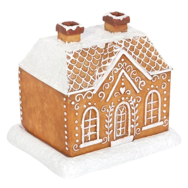 Gingerbread House Incense Burner, The Christmas Cabin House Ornament Incense Burner