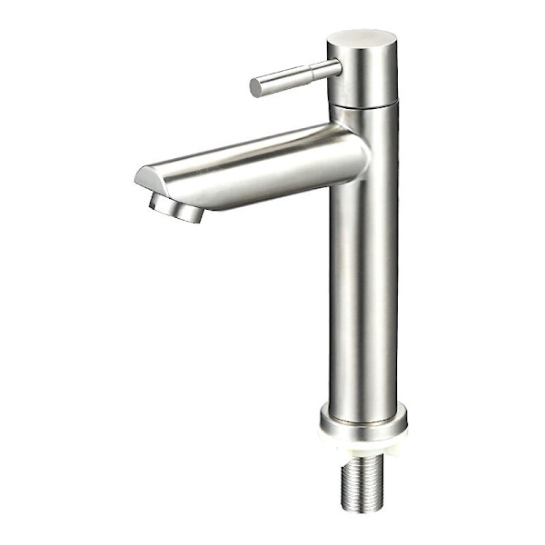 Modern badrumskran, handfatskran för badrum, tvättställsblandare med 150 mm piplängd, enkelspak kvadratisk tvättställsblandare, krom glänsande krom