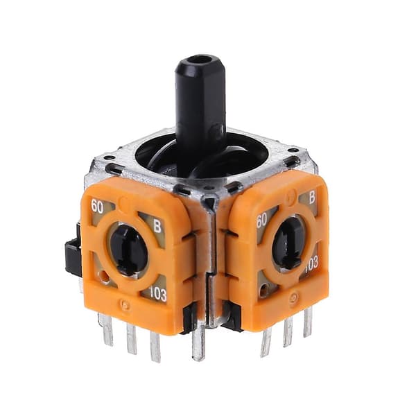 3d Analog Joystick Stick Thumb Stick Modul Ersättning (Gul)