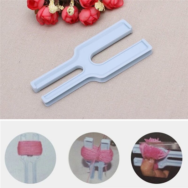 Pompom Maker Fluff Ball Weaver Vävning Stickning Ull Handgjord DIY Verktyg
