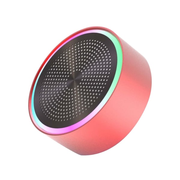 Mini Bluetooth högtalare, liten, isättning av trådlöst utomhuskort, liten stereo（röd）