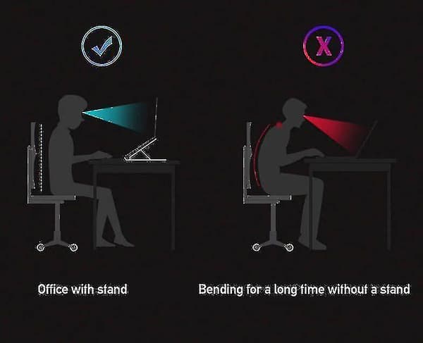 Bærbar computerstand til skrivebord, justerbar bærbar computerstand til skrivebord, ergonomisk computerstand（pink）