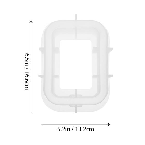 7 st vas silikonformar återanvändbara hantverksformar DIY formformar flexibla vasformar (3,9X12,8X16,6CM, som bilderna visar)