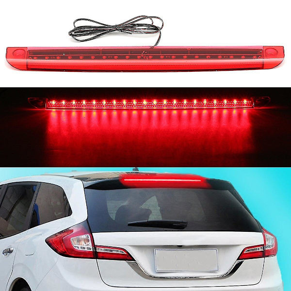 Universaali auton moottoripyörän punainen 12v 20 Led 3. jarruvalo (punainen)