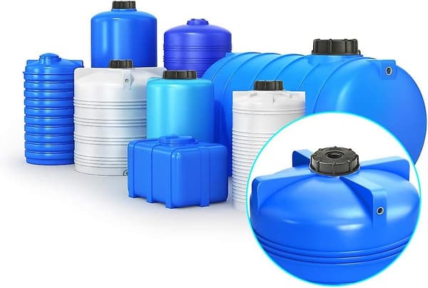 Hætte S60x6 til tank 1000 liter, 1 tomme