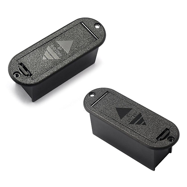 9v batterilåda för professionell gitarrbas pickup (svart)