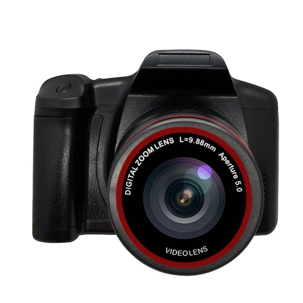 Profesjonelt fotografikamera telefoto digitalkamera HD-kamera (11,3X11,2cm, svart)