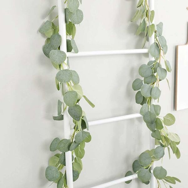 Eucalyptus Girlander Konstgjord Grönska Girlang, Handgjord Bröllopsdekoration