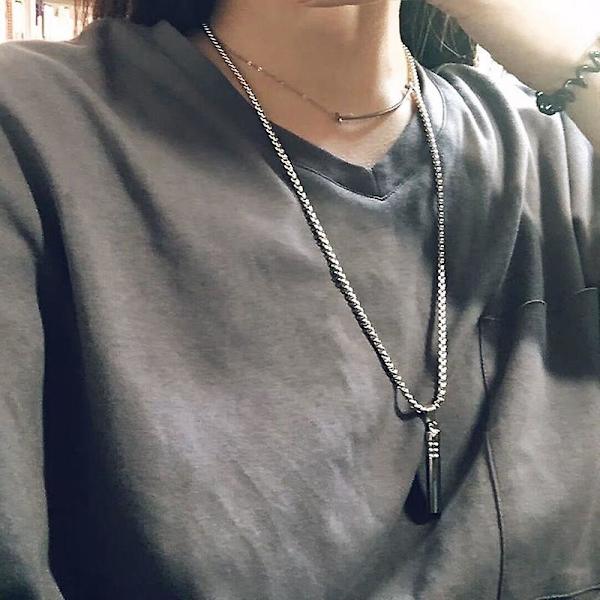 Unisex Titanium Stål Halskjede Er Den Beste Gaven Til Å Belønne Deg Selv Eller Å Gi
