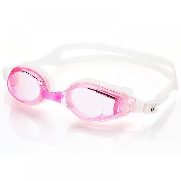 Simglasögon Simglasögon Vattentäta Full Safety Glasögon Män Kvinnor Ungdom UV Anti-Dimma Simglasögon med Näsa (Rosa)