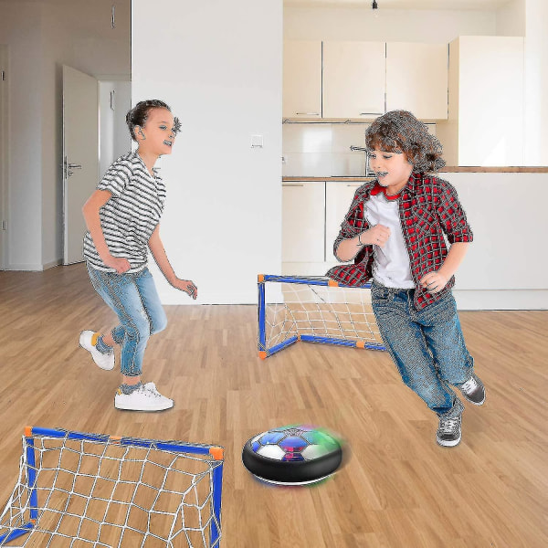 Hover Ball For Boys Amp; Jenter - Led Light Soccer Balls With Foam Bumpers_L31（Suspended football with goal）