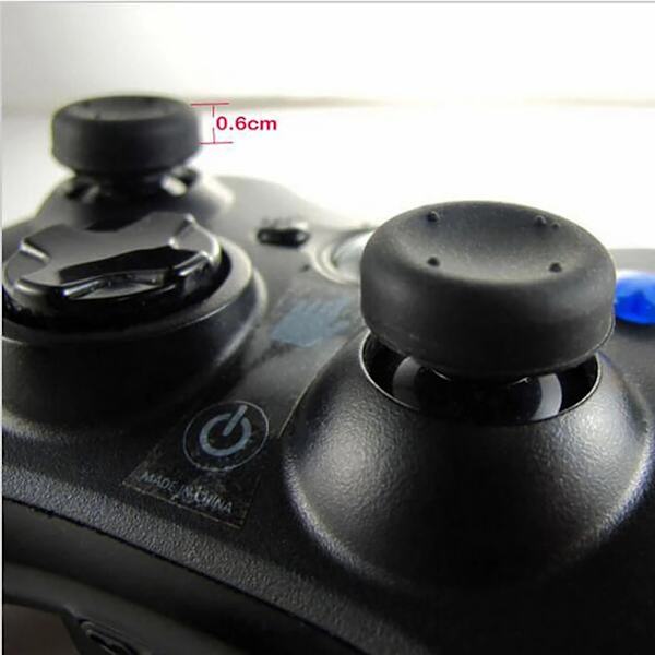 8 st Silikon Analoga Tumstockskydd Höjda Tumgrepp Joystick-skydd För PS5 (Gul)