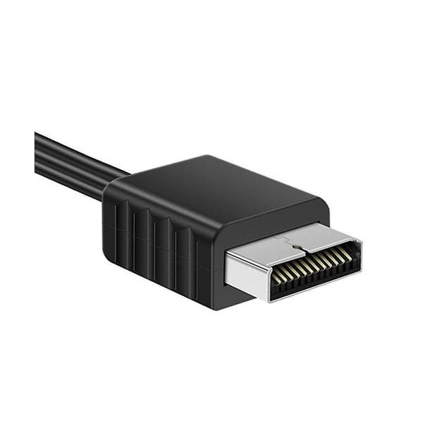 Til Ps1 Ps2 Til -kompatibel Spilkonsolforbindelse Tv Hd-kabel Multifunktionel Bærbar Praktisk（Sort）