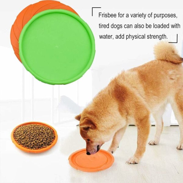 Hundskiva, frisbees för hundar, 2 st Hundleksaksfrisbee, för spel Sport Träningsaktivitet och utomhuslek, för små och medelstora hundar