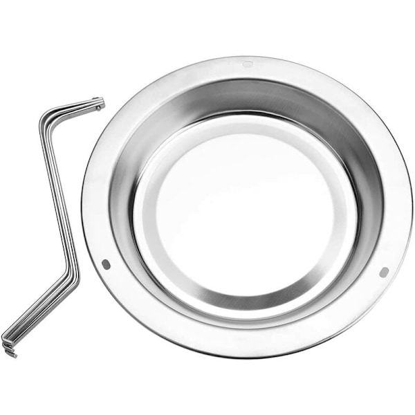 1 st Grön Rostfritt Stål Stek Kycklingställ Anka Rotisserie Ställ Grillverktyg Silver