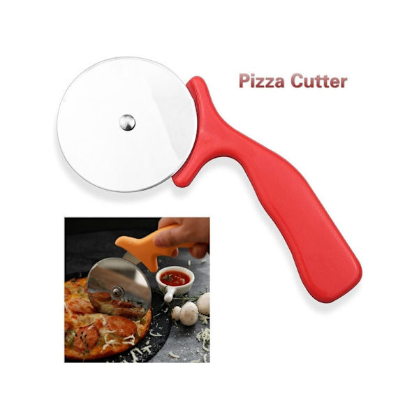 Rostfritt stål hjul slicer bakverk non-stick crepe pizzaskärare