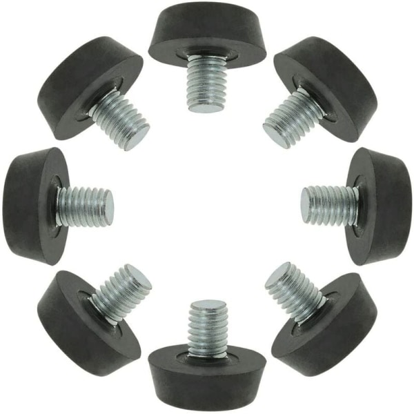 M8 x 10 x 22 mm Möbelglid Nivåfötter Justerbar Golvutjämnare Skydd för Bord Skrivbordsskåp Fot 8-pack