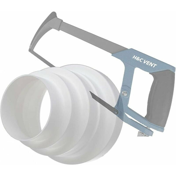Rund universell reducer för 80-120 mm diameter ventilationssystem -Kanal