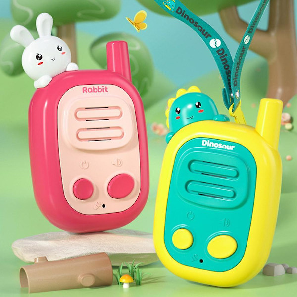 2-pack barnradio för barn, Fisher Price statiskfri 2-vägsradio för leksaksfans, familjeradio, utomhuscamping lek inomhusleksaker födelsedag X