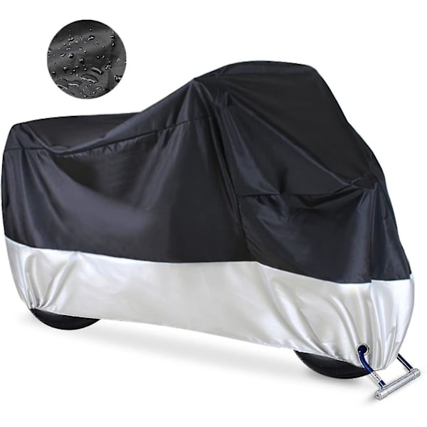 Vattentäta motorcykelöverdrag, mått 245 x 105 x 125 cm, 2 stramningshål