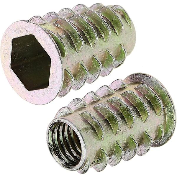 120-pack sexkantsmuttrar i zinklegering M4 M5 M6 M8 M10 med gänginsatser