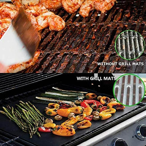 Grillmattor, Non-Stick BBQ-ark, 5-pack