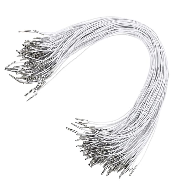 100 st hatt elastisk sladd kläder elastisk sladd fixering sladd DIY mask elastisk sladd (35,5X0,1 cm, vit)