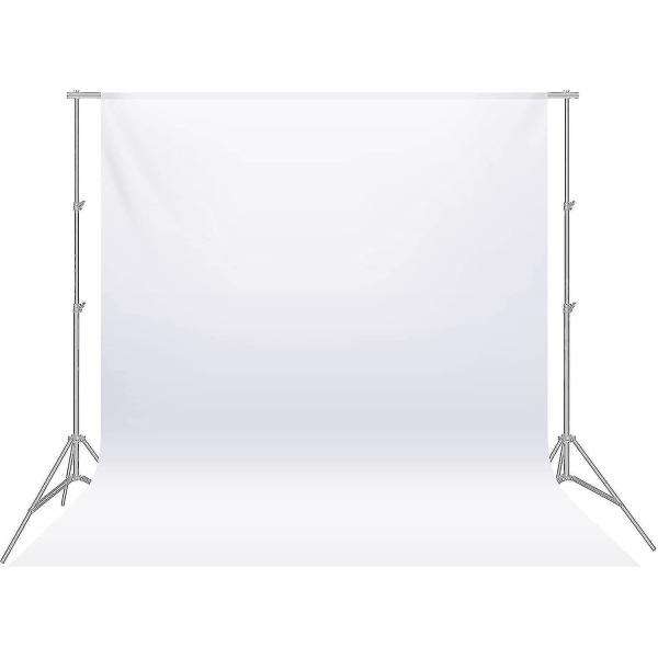 Tausta (valkoinen) 3*3m valokuvastudio, kokoontaitettava läpinäkyvä musliini valokuvaukseen, video- ja televisioon