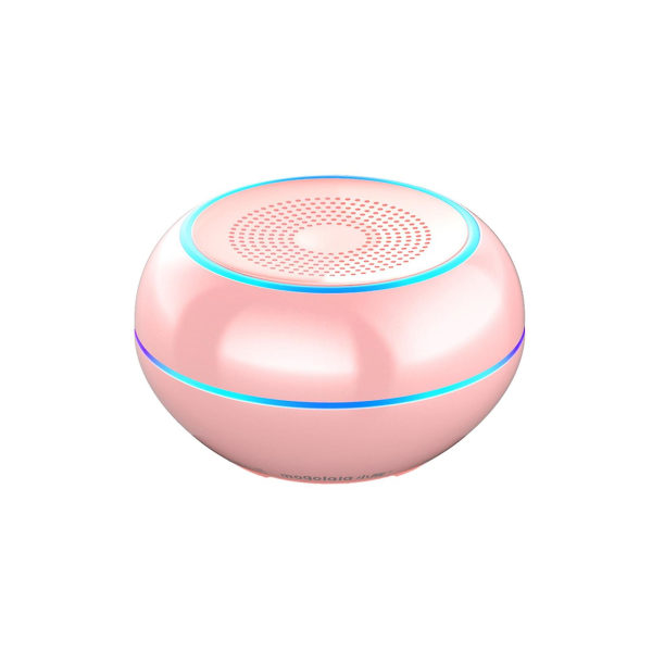 Bluetooth-högtalare med 12 W stereoljud, Bluetooth 5.0, trådlös stereokoppling, högtalare för hem, utomhus, resor (rosa)