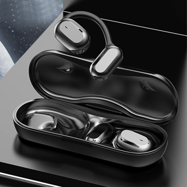 5.3 Öronkrok Konduktion Bluetooth-headset är och kan användas för att prata, lämplig för kontor/sport（Svart）