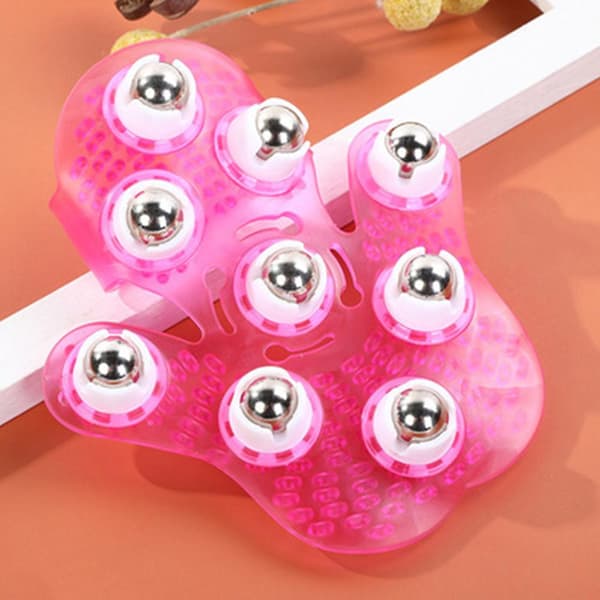 massager|Palm Nine Beads Cervical Massager-Light Powder