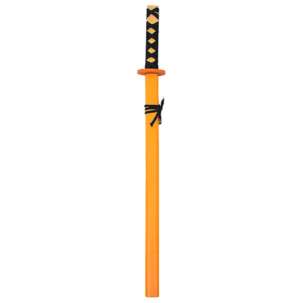 Halloween sværd legetøj katana model rollespil børns træsværd (53X7X4CM, gul)