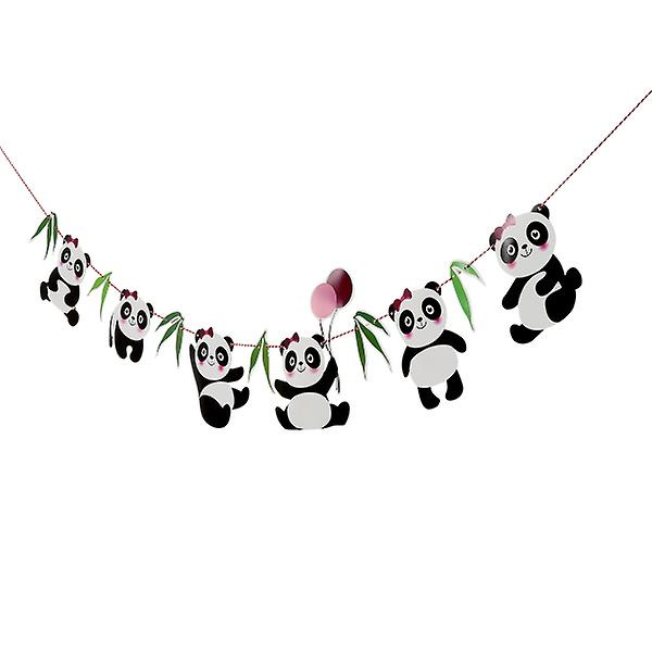 1 Banner Söt Hållbar Pappers Praktisk Enkel Banner Fest Födelsedag Zoo Barn Inomhus Förskola (23,5X14CM, Vit)