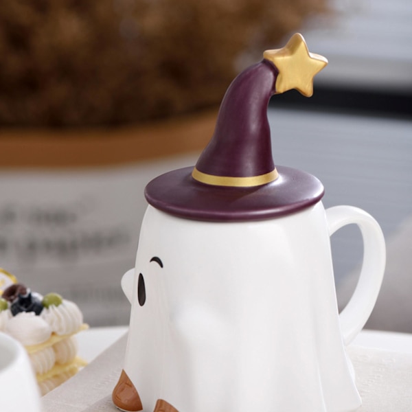 Spøgelseskop Kaffe Julekop 3D Halloween Kop Spøgelseskop Gave til Børn Kvinder Mænd