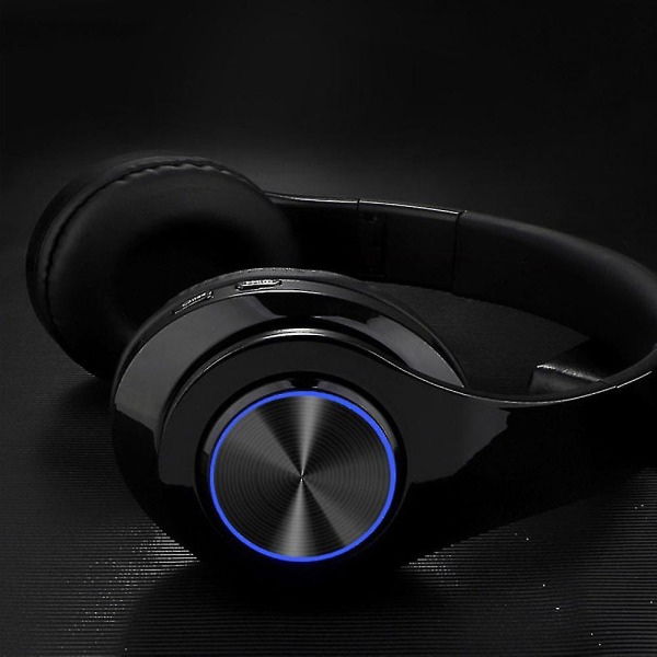 Huvudmonterade trådlösa Bluetooth anslutna On-ear-hörlurar Stereo, röd（svart）