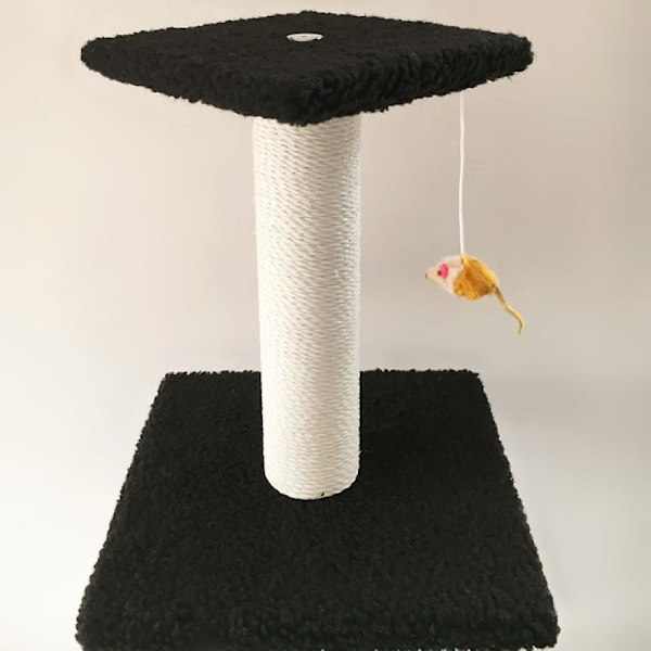 Katt leksaker, klösträd, säkra katt leksaker dubbelskiktsdesign idealisk för familjer med flera katter stimulerande lek och motion (rosa)