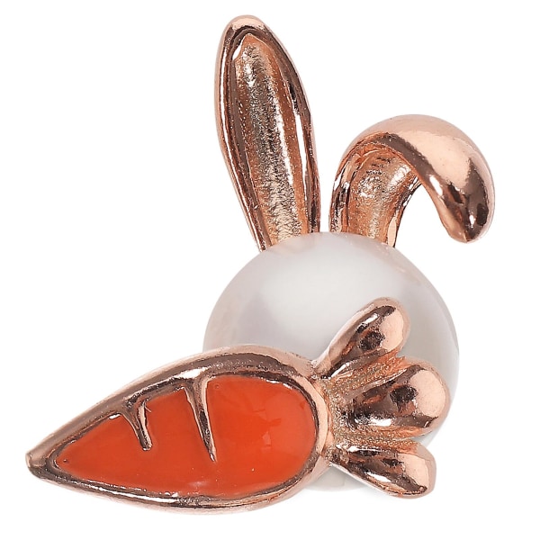 1 par kvinders øreringe Søde påske nitter Bunny Gulerod øreringe påske smykker gave (1,1X0,6X0,6 cm, guld)