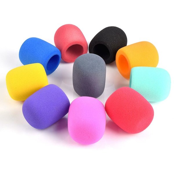 FlkwoH 10-pack tjockt skumvindskydd Mikrofon Scenmikrofon Set