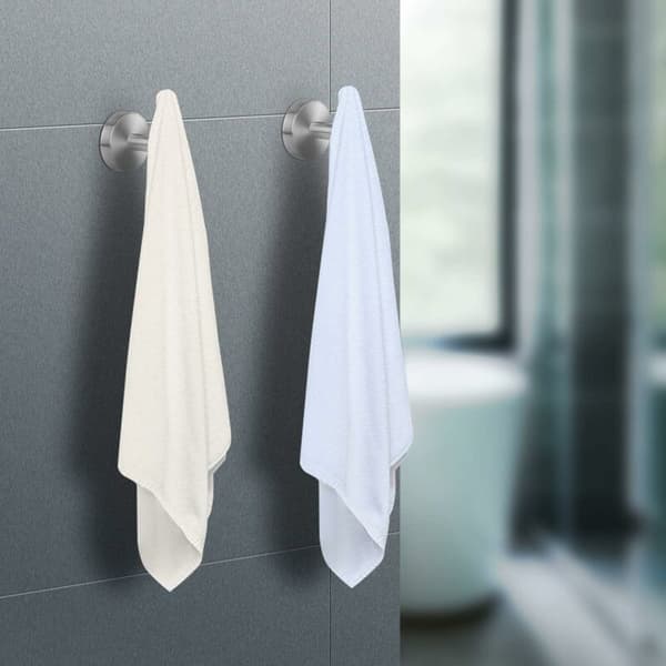 Runda väggmonterade klädkrokar - Tunga badrockskrokar (4-pack) för badrum, sovrum, kök