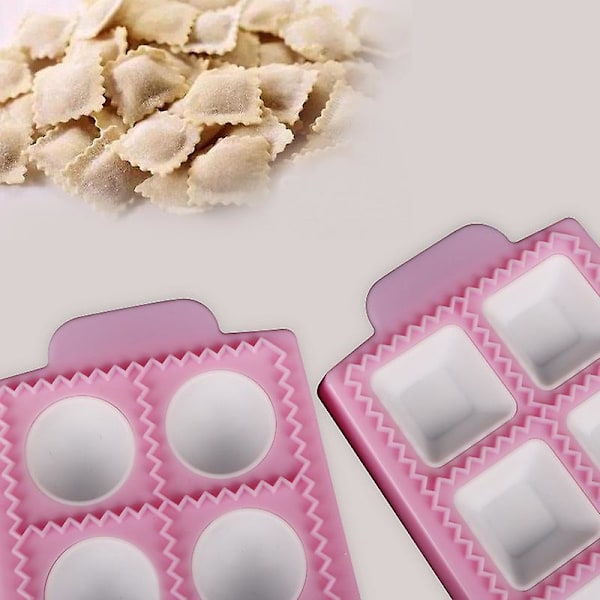 Ravioliform i silikon, set för att göra dumplings, empanada-pressform, ravioli-kött-press, köksredskap för bakning
