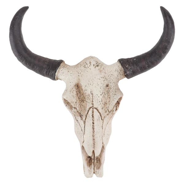 Animal longhorn skull wall hanging creative Halloween gift art crafts decoration (as shown in the picture)