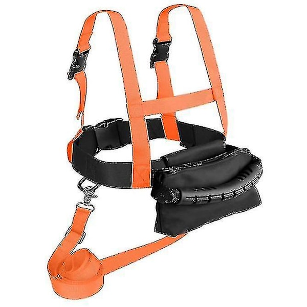 Barn Skid- och Snowboardträningssele med Avtagbar Koppel (Orange)