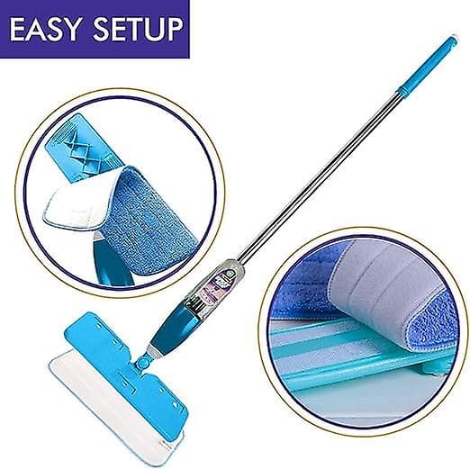 6 stk. 42 * 14 cm udskiftningsmopper, udskiftningsmopper til rengøring af moppepuder, mikrofiber spraymopper til spraymopper