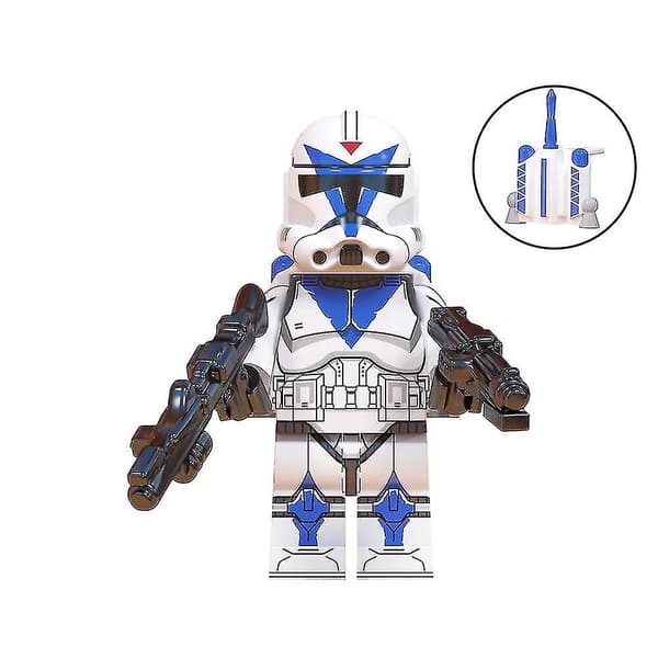 8 stk./sæt Star Wars Minifigur Samlede Byggeklodser Legetøj Echo Jesse Rex Figur Samleobjekt Legetøj