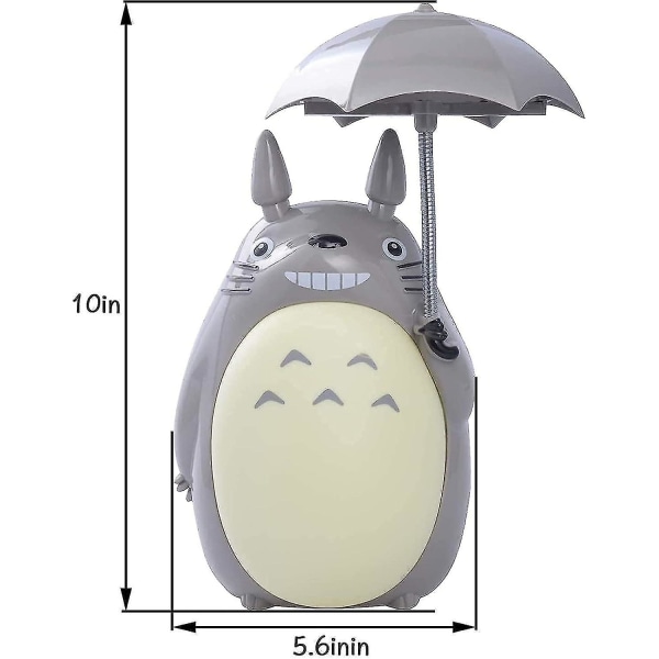 Totoro LED-yövalo lapsille, ladattava USB-pöytälukulamppu, anime-hahmo, söpö eläin, makuuhuoneen sisustus pojille ja tytöille